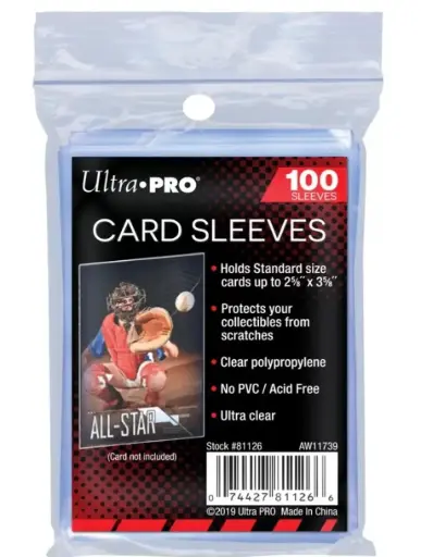 Ultra Pro - Sleeves - Standard x100 - Stor Safe - Transparent